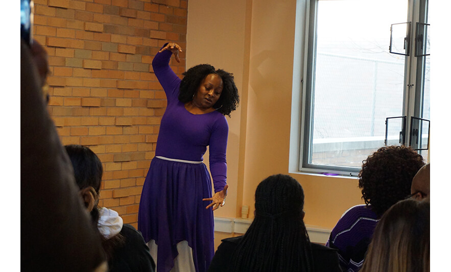 Better Life Homeless Memorial Day 12-21-2022 Almeria Holt dancing for web