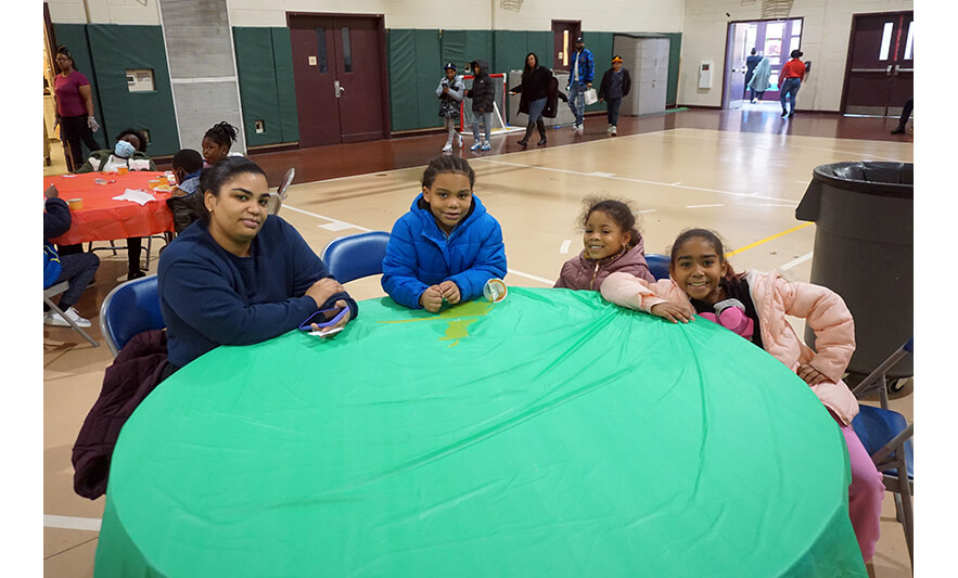 Breakfast with Santa 12-17-2022 Four people at table for web