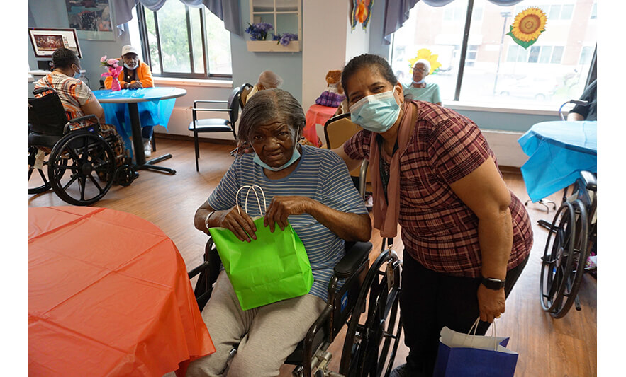 Extended Care Adopt-a-Resident Day 5-15-2024 Martinha Gracias with resident for web