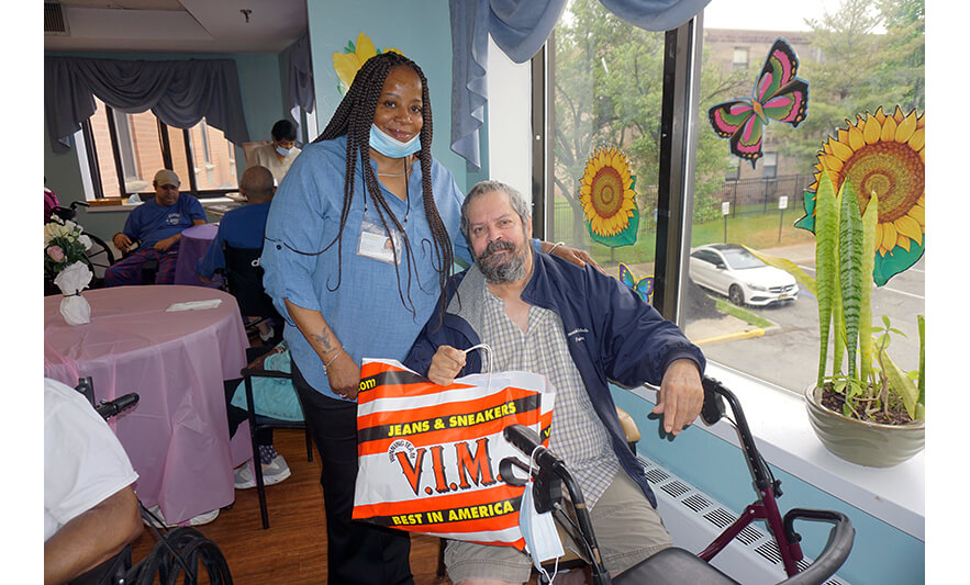 Extended Care Adopt-a-Resident Day 5-15-2025 Dolores Bynum with man for web