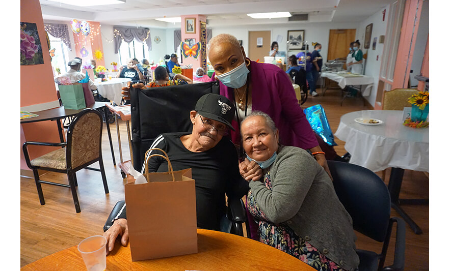 Extended Care Adopt-a-Resident Day 5-15-2025 Veronica Onwunaka with pair for web