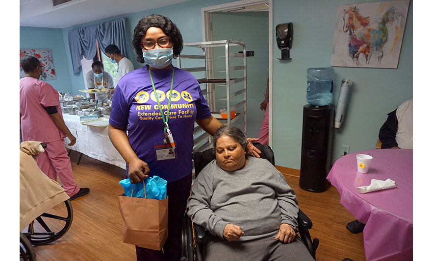 Extended Care Adopt-a-Resident Day 5-15-2025 Woman in gray for web