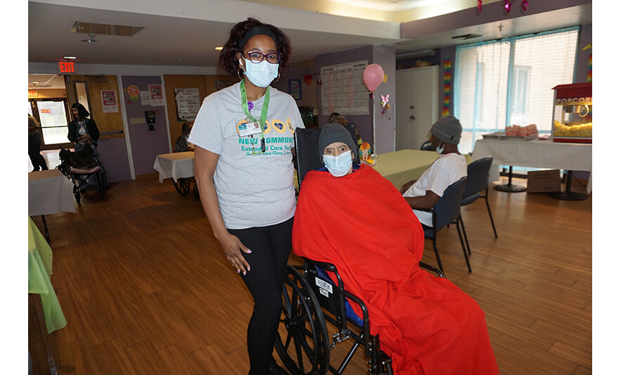 Extended Care Cookout 5-19-2023 Maria Cruz with patient for web
