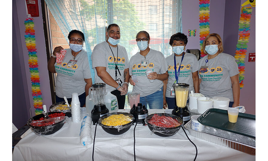 Extended Care Cookout 5-19-2023 Smoothie making station for web