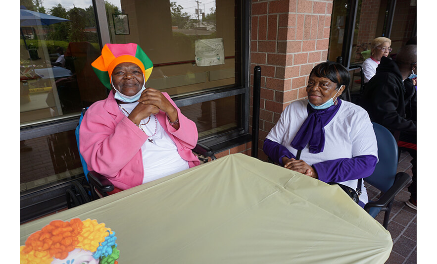 Extended Care Cookout 5-19-2023 Two women for web