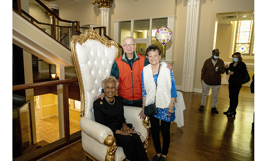 Madge Wilson 89th Birthday 4-12-2022 Madge Wilson and former employees for web