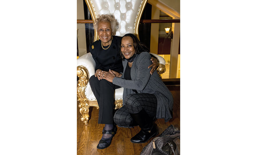 Madge Wilson 89th Birthday 4-12-2022 Madge Wilson and Joann Williams-Swiney for web