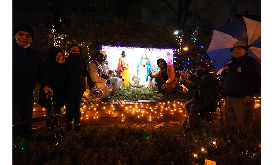 Manor Senior Crib Blessing 12-15-2022 Manger lit up for web