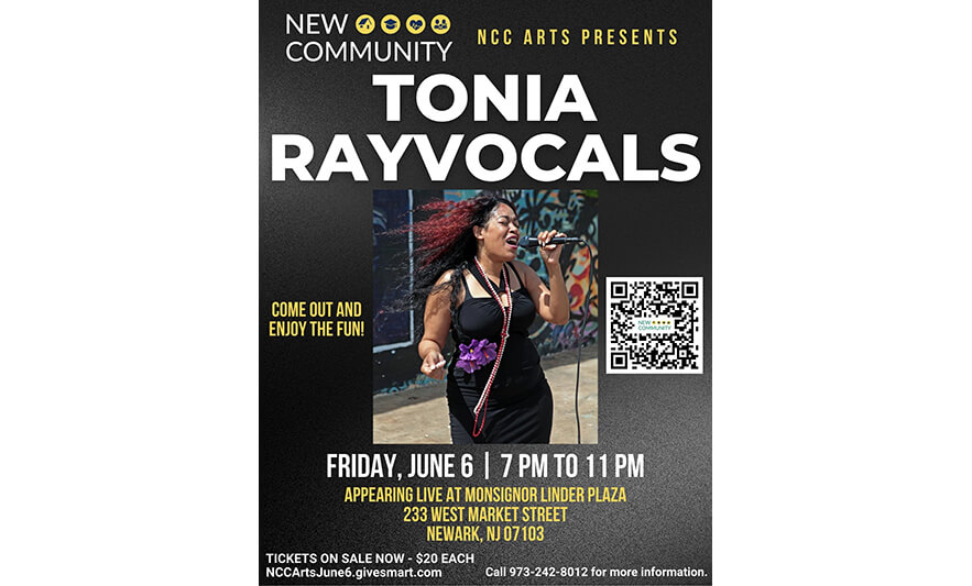 You are currently viewing New Community Arts Presents Tonia Rayvocals on June 6