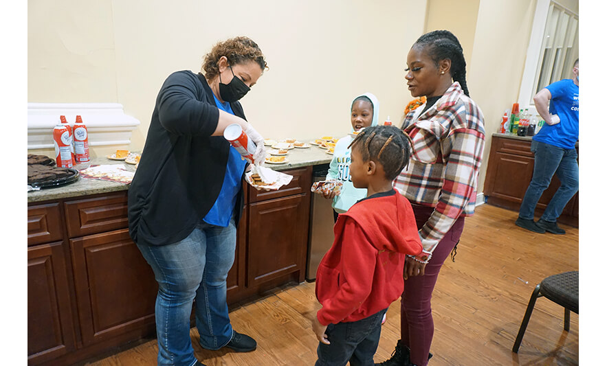 Withum Harmony House Thanksgiving Dinner 11-21-2022 Getting cookies and whipped cream for web